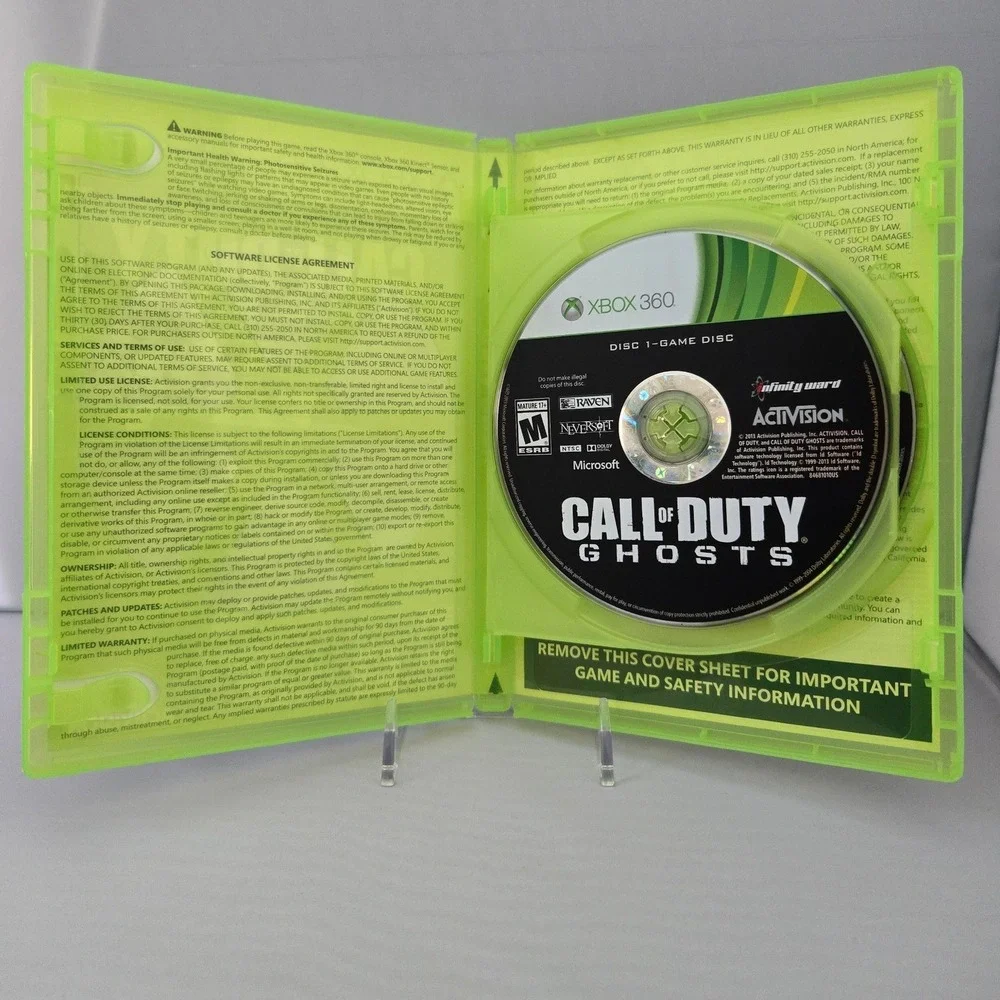 Call of Duty Ghosts & COD Modern Warfare 3 Bundle‎ - Xbox360 - 2 Games Tested